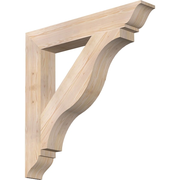 Ekena Millwork Funston Traditional Smooth Bracket, Douglas Fir, 5 1/2"W x 38"D x 38"H BKT06X38X38FST01SDF - main